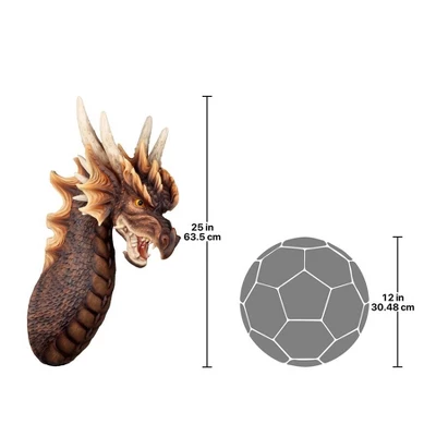 Design Toscano The Ruthless Knavesmire Dragon Trophy Wall Sculpture By Artist Liam Manchester 8 Design Toscano The Ruthless Knavesmire Dragon Trophy Wall Sculpture By Artist Liam Manchester - Image 6