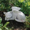 Design Toscano Cat Memorial Angel Pet Statue: Stone - Multicolored