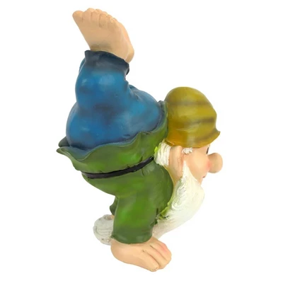 Design Toscano Handstand Henry The Garden Gnome Statue 6 Design Toscano Handstand Henry The Garden Gnome Statue - Image 4