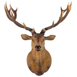 Design Toscano Big Antler Buck Trophy Deer Head Wall Sculpture