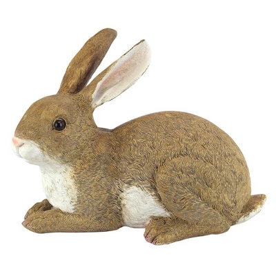 Design Toscano Bashful, The Bunny, Lying Down Garden Rabbit Statue - Brown 4 Design Toscano Bashful, The Bunny, Lying Down Garden Rabbit Statue - Brown - Image 2
