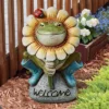 Design Toscano Flowery Frog Garden Welcome Statue - Multicolored -Design Toscano Store GUEST 68cbab7b 4b7c 4b54 b8ad c59b46cd9840
