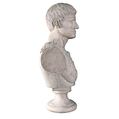 Design Toscano Caesar Augustus Of Prima Porta Grand-Scale Sculptural Bust 4 Design Toscano Caesar Augustus Of Prima Porta Grand-Scale Sculptural Bust - Image 2