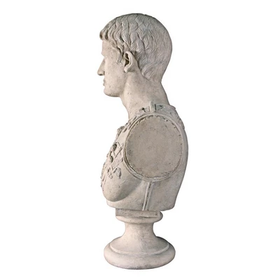 Design Toscano Caesar Augustus Of Prima Porta Grand-Scale Sculptural Bust 6 Design Toscano Caesar Augustus Of Prima Porta Grand-Scale Sculptural Bust - Image 4
