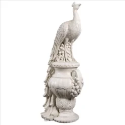 Design Toscano Staverden Castle Peacock On An Urn Garden Statue By Artist Henk Van Der Eljk -Design Toscano Store GUEST 76e35355 9fed 4088 b7c3 88401543b4c2