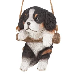 Design Toscano Black Cavalier Puppy On A Perch Hanging Dog Sculpture -Design Toscano Store GUEST 79c3620c e00c 49a3 a0b6 75db241719b6