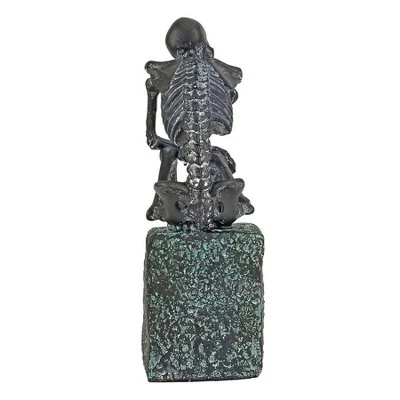 Design Toscano The Skeleton Thinker Statue 5 Design Toscano The Skeleton Thinker Statue - Image 3