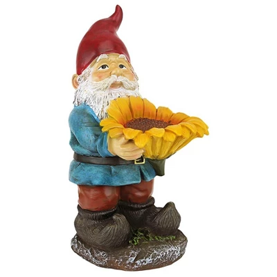Design Toscano Sunflower Sammy Garden Gnome Statue - Multicolored 4 Design Toscano Sunflower Sammy Garden Gnome Statue - Multicolored - Image 2