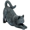Design Toscano Playful Cat Stretching Statue - Gray -Design Toscano Store GUEST 7bf11309 3591 4501 9354 f0a24c93a50d