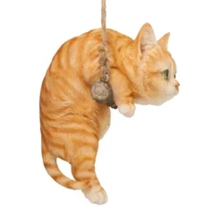 Design Toscano Orange Tabby Kitty On A Perch Hanging Cat Sculpture - Multicolored -Design Toscano Store GUEST 7f26b59f 9535 48fe b31e 056dde5b4620