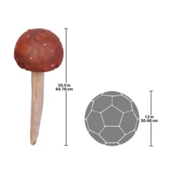 Design Toscano Garden Gnome Wild Mushroom Stake Collection: Button -Design Toscano Store GUEST 8159052b 5404 4e04 86fc 8f91abf8e725