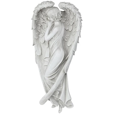 Design Toscano Santa Croce Angel Wall Sculptures - Off-White 7 Design Toscano Santa Croce Angel Wall Sculptures - Off-White - Image 5