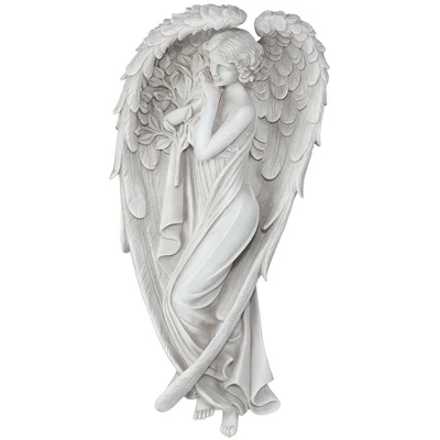 Design Toscano Santa Croce Angel Wall Sculptures - Off-White 4 Design Toscano Santa Croce Angel Wall Sculptures - Off-White - Image 2