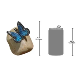 Design Toscano Papilio Ulysses Butterfly On Rock Statue -Design Toscano Store GUEST 94467ef6 b034 490a af1b 90f903e85389