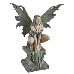 Design Toscano Celtic Inspired Fairy's Perilous Perch Garden Statue: Medium