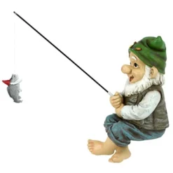 Design Toscano Ziggy, The Fishing Gnome Garden Sitter Statue - Multicolored 12 Design Toscano Ziggy, The Fishing Gnome Garden Sitter Statue - Multicolored -Design Toscano Store GUEST 9a333aec 67a1 4434 a366 1514963f5be8