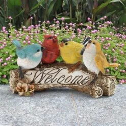 Design Toscano Birdy Welcome Statue - Multicolored