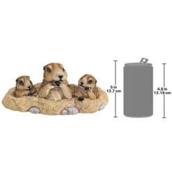 Design Toscano Burrowing Buddies Garden Gophers Statue