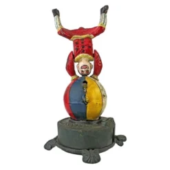 Design Toscano Spinning Acrobat Clown On Globe Authentic Iron Mechanical Bank -Design Toscano Store GUEST a64e3499 0363 470b 94a6 b55b7d17adc2