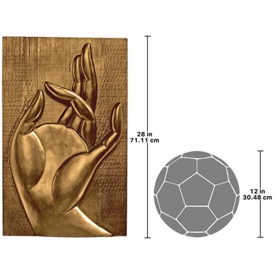 Design Toscano Mayura Mudra Buddhist Wall Sculpture 4 Design Toscano Mayura Mudra Buddhist Wall Sculpture - Image 2