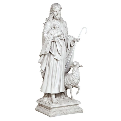 Design Toscano Jesus, The Good Shepherd Garden Statue 8 Design Toscano Jesus, The Good Shepherd Garden Statue - Image 6