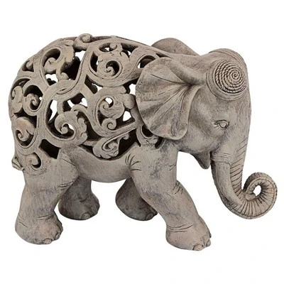 Design Toscano Anjan The Elephant Jali Sculpture 5 Design Toscano Anjan The Elephant Jali Sculpture - Image 3