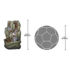 Design Toscano Lost Falls Cascading Waterfall Illuminated Tabletop Fountain -Design Toscano Store GUEST ac22af6a d30c 408c 9fe3 c7749397e4cb