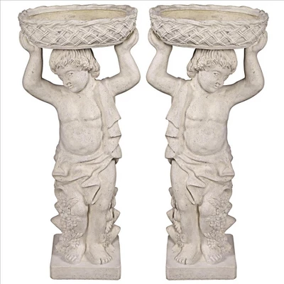 Design Toscano Young Bacchus With Basket Planters Garden Statues: Set Of Two 10 Design Toscano Young Bacchus With Basket Planters Garden Statues: Set Of Two - Image 8