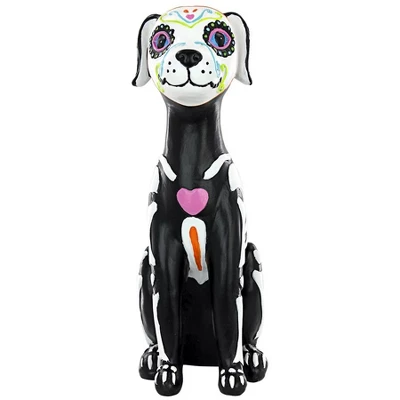 Design Toscano Dia De Los Muertos El Perro Sugar Skull Dog Statue 3 Design Toscano Dia De Los Muertos El Perro Sugar Skull Dog Statue