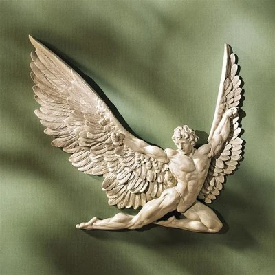Design Toscano Icarus Wall Sculpture: Set Of Two 3 Design Toscano Icarus Wall Sculpture: Set Of Two