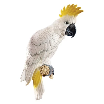 Design Toscano Sulphur-Crested Cockatoo Wall Sculpture 3 Design Toscano Sulphur-Crested Cockatoo Wall Sculpture