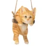 Design Toscano Orange Tabby Kitty On A Perch Hanging Cat Sculpture - Multicolored -Design Toscano Store GUEST bbb5bba4 5764 4c23 acb3 929dbff4d376