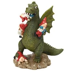 Design Toscano Dragon's Gonna Get Ya! Garden Gnome Apocalypse Statue