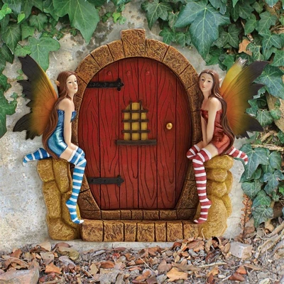 Design Toscano The Enchanted Portal Fairy Door Wall Sculpture - Multicolored 3 Design Toscano The Enchanted Portal Fairy Door Wall Sculpture - Multicolored