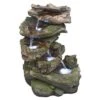 Design Toscano Mesquite Falls Illuminated Garden Fountain - Multicolored