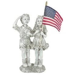 Design Toscano Patriotic Flag Children Statue -Design Toscano Store GUEST c93f5932 898c 42db 9fb7 2ed9f56ab427