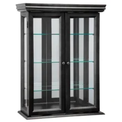 Design Toscano Country Tuscan Hardwood Wall Curio Cabinet: Ebony Black Finish -Design Toscano Store GUEST cefde22c c56c 4675 9743 f2a4f3714741
