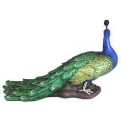 Design Toscano The Regal Peacock Garden Sculpture - Large, Multicolored -Design Toscano Store GUEST d08a948b 5a68 4e57 bce1 d6e7e7a2484b