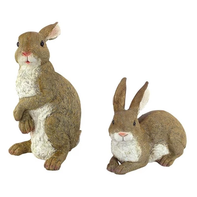 Design Toscano Bashful And Hopper Garden Bunnies Collection: Set Of Two 4 Design Toscano Bashful And Hopper Garden Bunnies Collection: Set Of Two - Image 2