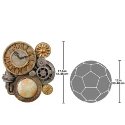 Design Toscano Gears Of Time Sculptural Wall Clock: Medium -Design Toscano Store GUEST d58a898b 6173 4538 80af a64ea49ce998