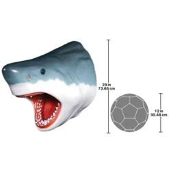 Design Toscano The Great White Shark Wall Mount Trophy Sculpture -Design Toscano Store GUEST d64e4a03 a2bb 4ba5 a7af 7f468100a711