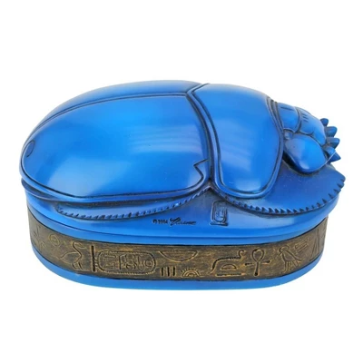 Design Toscano Pharaoh Amenhotep Royal Scarab Sculptural Box 7 Design Toscano Pharaoh Amenhotep Royal Scarab Sculptural Box - Image 5