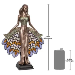 Design Toscano Peacock Priestess Tiffany-Style Stained Glass Illuminated Sculpture -Design Toscano Store GUEST d97d4e60 2873 4f44 8d36 cfcec1f66aeb