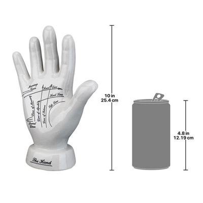Design Toscano Porcelain Palmistry Hand 8 Design Toscano Porcelain Palmistry Hand - Image 6