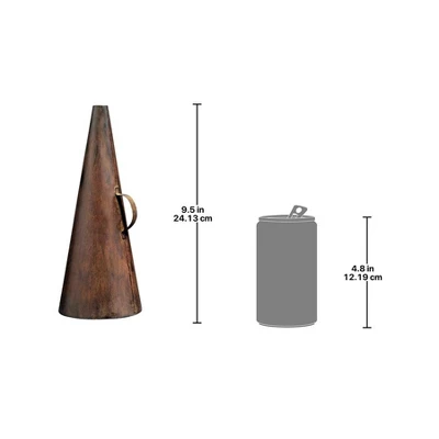 Design Toscano Scaled Metal Director's Megaphone Sculpture 3 Design Toscano Scaled Metal Director's Megaphone Sculpture