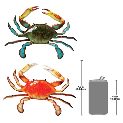 Design Toscano Tropical Crabs Wall Sculptures: Set Of Two 4 Design Toscano Tropical Crabs Wall Sculptures: Set Of Two - Image 2