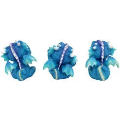Design Toscano See, Hear, Speak No Evil Blue Meanie Baby Dragon Statues -Design Toscano Store GUEST ed8c4b0e 8fd6 4a01 a786 736848b2e4e7