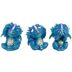 Design Toscano See, Hear, Speak No Evil Blue Meanie Baby Dragon Statues -Design Toscano Store GUEST ed9dc841 6019 4aaa 857d fa02cb0ad57a
