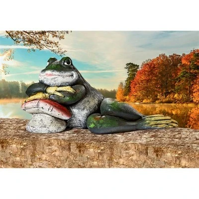 Design Toscano Bert The Frog Garden Toad Statue - Multicolored 3 Design Toscano Bert The Frog Garden Toad Statue - Multicolored