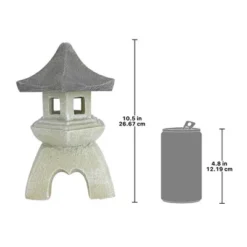 Design Toscano Pagoda Lantern Sculpture: Set Of Two Medium -Design Toscano Store GUEST f4c38172 c133 4428 a271 494476319393